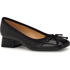 (NEW) Nine West - Saruh Black Low Block-Heel Pumps (size 9)
